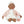 Boneca Noa 36 cm com corpo macio, conjunto de roupa, chupeta e biberão, indicada como primeira boneca para crianças a partir dos 18 meses.