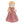 Boneca Princesa Julia 35 cm Little Dutch com trança loira, vestido rosa com flores bordadas e tecido macio, ideal para brincar, abraçar e decorar o quarto infantil.