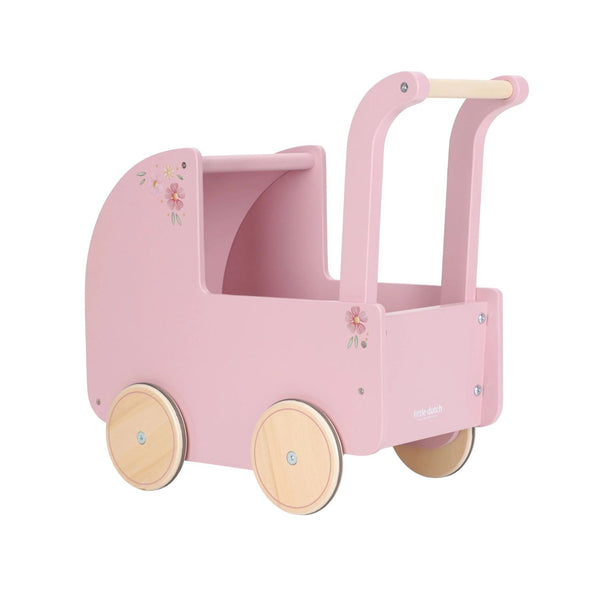 Carrinho de bonecas de madeira da little dutch