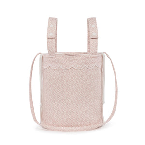 Mala Bucket Pasito a Pasito Maison Tender em algodão resistente à água, com fecho ajustável e alças para carrinho de bebé.
Flowers