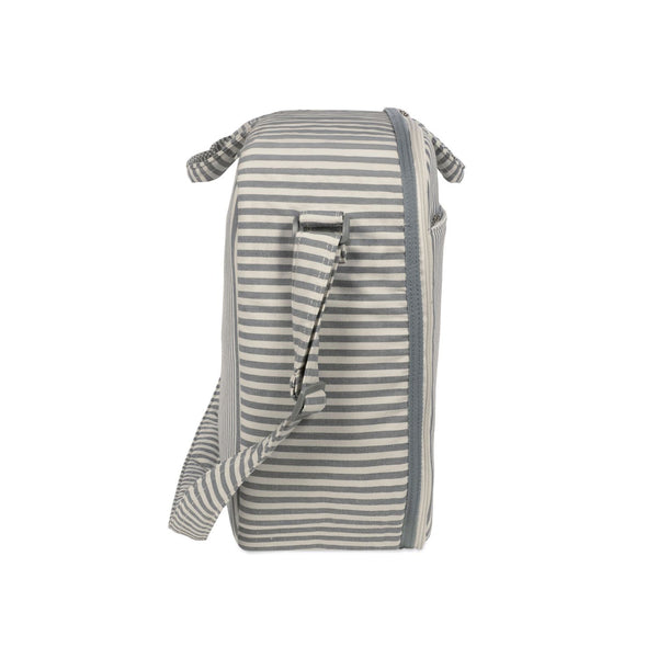 Mala grande de maternidade da Walking Mum modelo praline strips cor matcha - verde