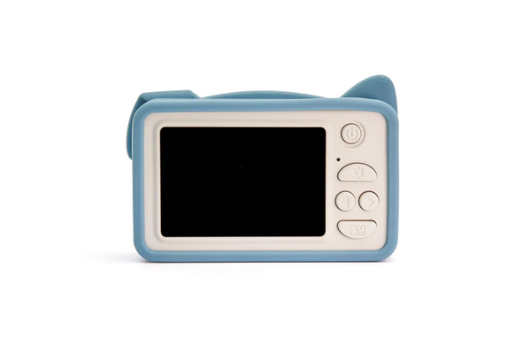 Máquina fotográfica Hoppstar Rookie para crianças com filtros, molduras, cartão de memória de 16 GB, bateria recarregável e proteção em silicone.