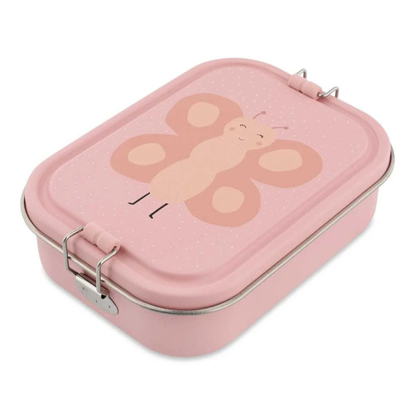 Marmita Metálica Grande infantil em aço inoxidável com fechos de silicone, resistente e fácil de abrir pelas crianças. Mr Butterfly