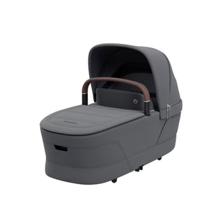 MAXI-COSI ALCOFA FAME CABIN com colchão reversível em espuma viscoelástica, reclinação antirrefluxo, painéis de ventilação, altura ajustável, tecidos Eco Care e capota extensível para bebés desde o nascimento até aos 9 kg.
