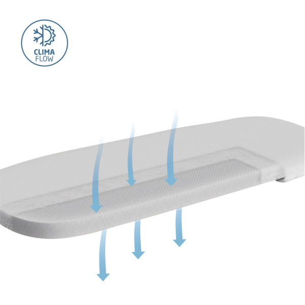 MAXI-COSI Alcofa Fame com tecnologia SoothingSlope, altura ajustável em três níveis, colchão de dupla face, capota extensível, ventilação integrada e acabamentos premium em EcoPele para bebés até aos 9 kg. Oak Truffle