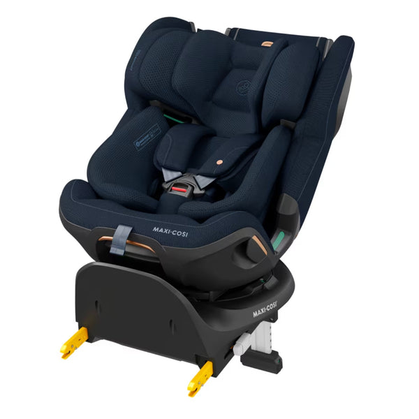 Cadeira auto MAXI-COSI Emerald 360 Pro dos 40 aos 150 cm com SLIDETECH®, rotação 360°, proteção G-CELL e AirProtect® e base ISOFIX integrada. Authentic Blue