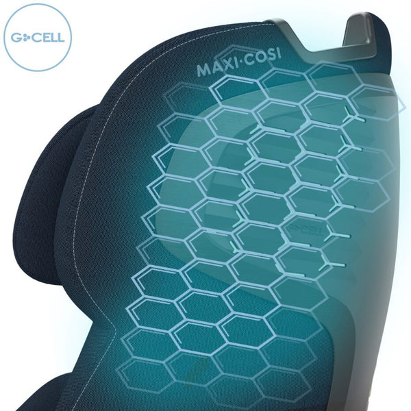 Cadeira auto MAXI-COSI Emerald 360 Pro dos 40 aos 150 cm com SLIDETECH®, rotação 360°, proteção G-CELL e AirProtect® e base ISOFIX integrada. Authentic Blue