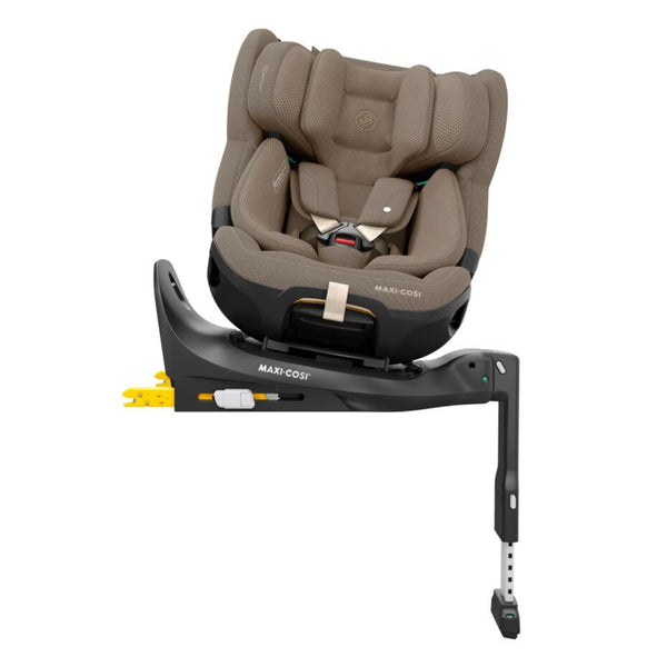 Cadeira auto MAXI-COSI Emerald 360 Pro dos 40 aos 150 cm com SLIDETECH®, rotação 360°, proteção G-CELL e AirProtect® e base ISOFIX integrada. Authentic Truffle