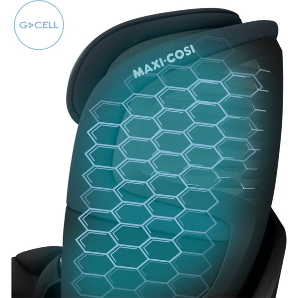 Maxi-Cosi Emerald 360 S i-Size com rotação FlexiSpin 360°, proteção lateral G-CELL e utilização desde o nascimento até aos 12 anos (40-150 cm). Tonal Black