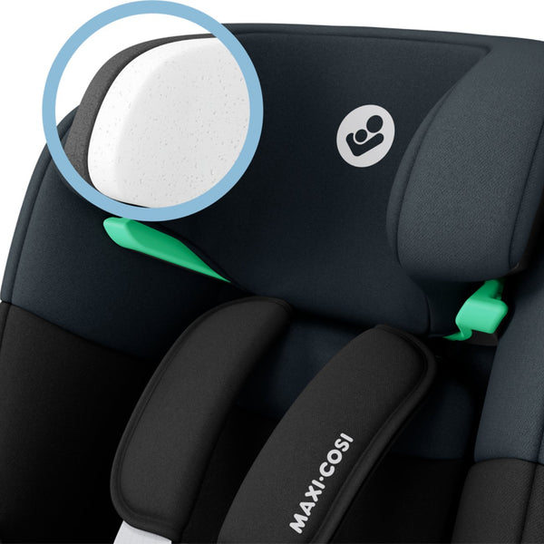Maxi-Cosi Emerald 360 S i-Size com rotação FlexiSpin 360°, proteção lateral G-CELL e utilização desde o nascimento até aos 12 anos (40-150 cm). Tonal Black