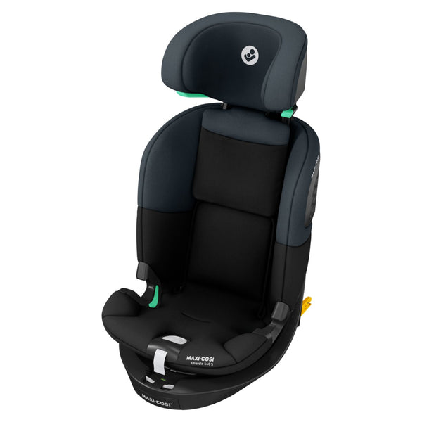 Maxi-Cosi Emerald 360 S i-Size com rotação FlexiSpin 360°, proteção lateral G-CELL e utilização desde o nascimento até aos 12 anos (40-150 cm). Tonal Black