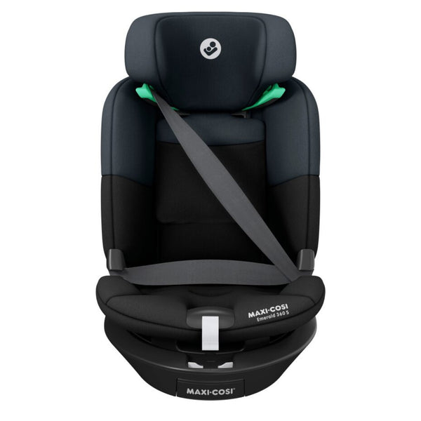 Cadeira auto MAXI-COSI Emerald 360 S dos 40 aos 150 cm com rotação FlexiSpin 360°, proteção lateral G-CELL e base ISOFIX integrada.Tonal Black