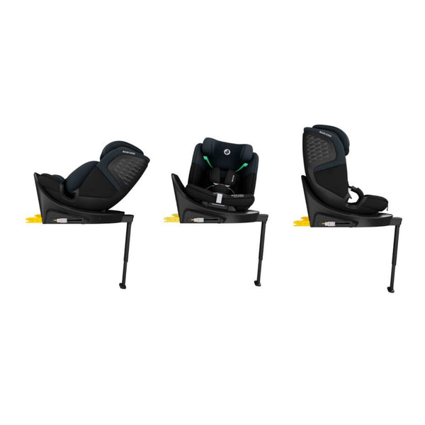 Cadeira auto MAXI-COSI Emerald 360 S dos 40 aos 150 cm com rotação FlexiSpin 360°, proteção lateral G-CELL e base ISOFIX integrada.Tonal Black