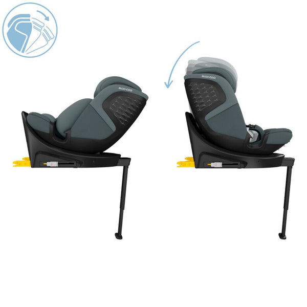 Cadeira auto MAXI-COSI Emerald 360 S dos 40 aos 150 cm com rotação FlexiSpin 360°, proteção lateral G-CELL e base ISOFIX integrada.Tonal Graphite