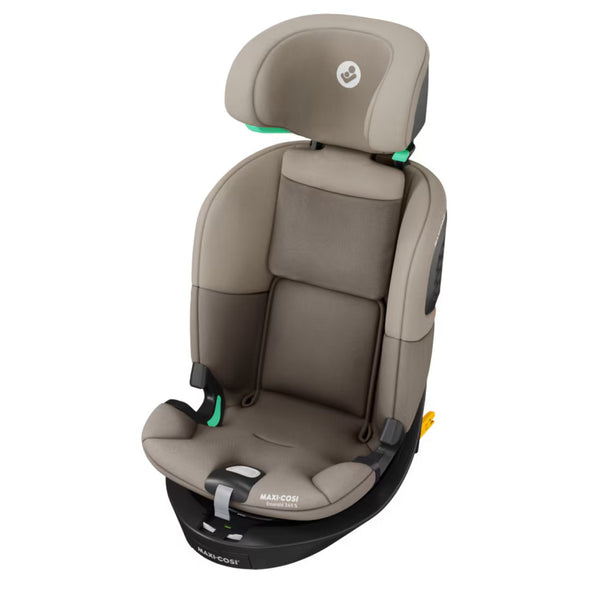 Maxi-Cosi Emerald 360 S i-Size com rotação FlexiSpin 360°, proteção lateral G-CELL e utilização desde o nascimento até aos 12 anos (40-150 cm). Tonal Truffle