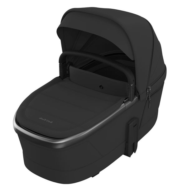 Maxi-Cosi Fame Trio Premium com carrinho Fame, Alcofa Fame, Pebble Slide Pro², Base FamilyFix Slide Pro e adaptadores, sistema de viagem completo com tecnologia SlideTech®, reclinação totalmente deitada, ISOFIX e conforto premium desde o nascimento onyx black