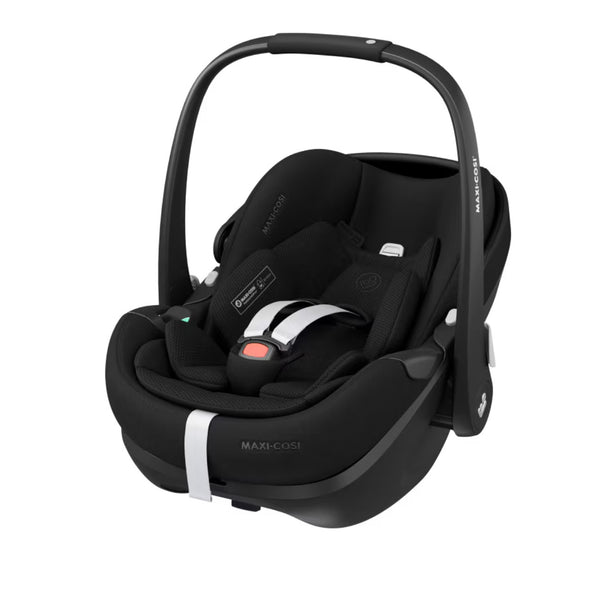 MAXI-COSI FAME TRIO + BASE com carrinho Fame, alcofa ajustável em altura, cadeira auto Pebble 360 Pro², base ISOFIX FamilyFix 360 Pro com certificação AGR e sistema de viagem completo desde o nascimento. Twillic Black