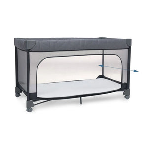 Cama de viagem Maxi-Cosi Merlin dobrável com colchão CloudCore e abertura rápida na cor Graphite