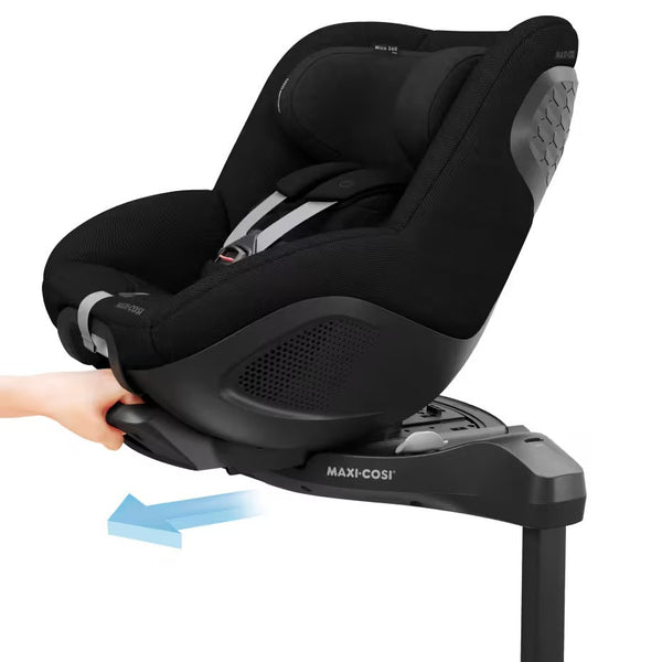 Cadeira auto MAXI-COSI Mica 360 Pro i-Size com SLIDETECH®, rotação FlexiSpin 360°, base ISOFIX integrada, proteção AirProtect e G-CELL para crianças dos 40 aos 105 cm. Authentic Black