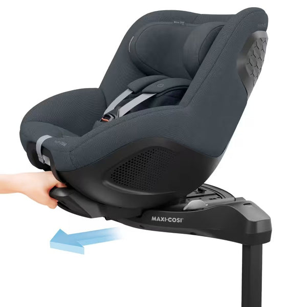 Cadeira auto MAXI-COSI Mica 360 Pro i-Size com SLIDETECH®, rotação FlexiSpin 360°, base ISOFIX integrada, proteção AirProtect e G-CELL para crianças dos 40 aos 105 cm. Authentic Graphite