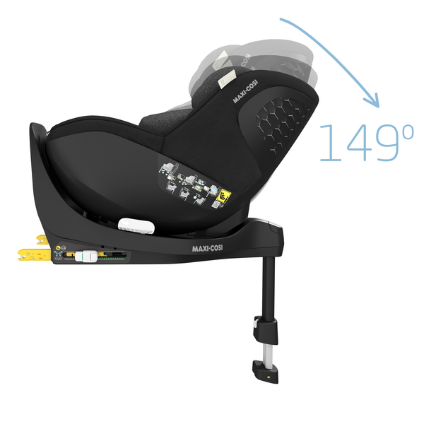 Cadeira auto MAXI-COSI Mica Pro Eco i-Size com rotação de 360°, tecnologia G-CELL, base ISOFIX integrada e tecidos sustentáveis para crianças dos 45 aos 105 cm. Authentic Black
