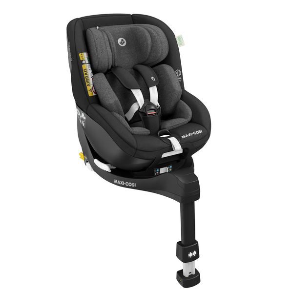 Cadeira auto MAXI-COSI Mica Pro Eco i-Size com rotação de 360°, tecnologia G-CELL, base ISOFIX integrada e tecidos sustentáveis para crianças dos 45 aos 105 cm. Authentic Black