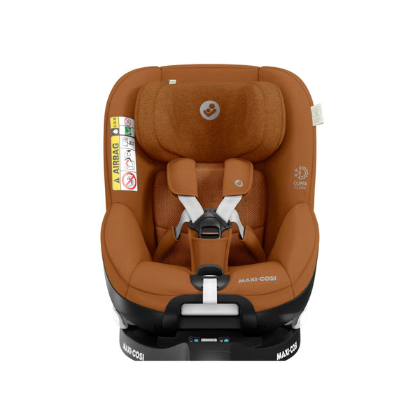 Cadeira auto MAXI-COSI Mica Pro Eco i-Size com rotação de 360°, tecnologia G-CELL, base ISOFIX integrada e tecidos sustentáveis para crianças dos 45 aos 105 cm. Authentic Cognac