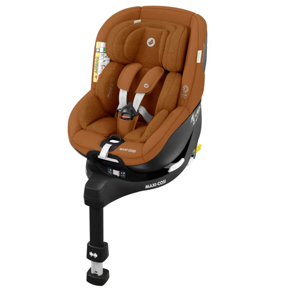 Cadeira auto MAXI-COSI Mica Pro Eco i-Size com rotação de 360°, tecnologia G-CELL, base ISOFIX integrada e tecidos sustentáveis para crianças dos 45 aos 105 cm. Authentic Cognac