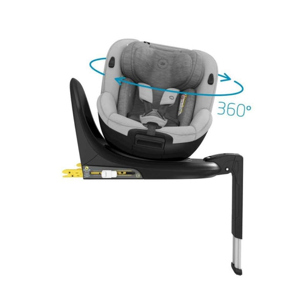 Cadeira auto MAXI-COSI Mica Pro Eco i-Size com rotação de 360°, tecnologia G-CELL, base ISOFIX integrada e tecidos sustentáveis para crianças dos 45 aos 105 cm. Authentic Grey