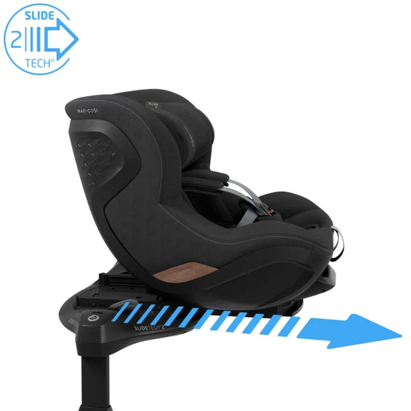 Cadeira auto Maxi-Cosi Mica Slide Pro i-Size dos 40 aos 105 cm com SlideTech, rotação 360°, ISOFIX e proteção G-CELL.
Authentic Black