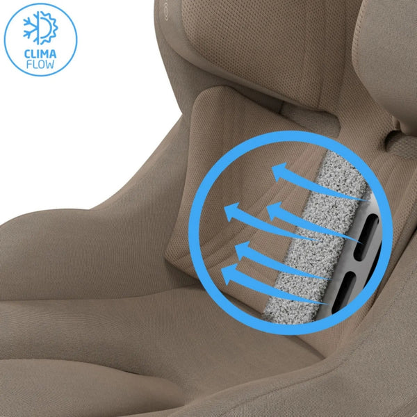 Cadeira auto Maxi-Cosi Mica Slide Pro i-Size dos 40 aos 105 cm com SlideTech, rotação 360°, ISOFIX e proteção G-CELL.
Authentic Truffle