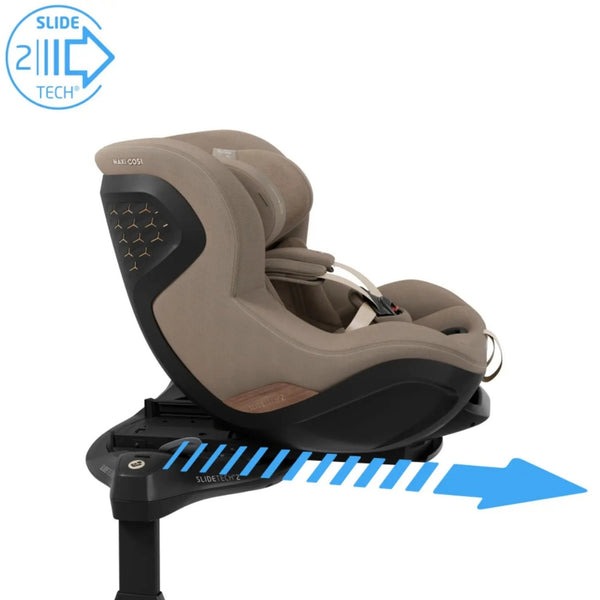 Cadeira auto Maxi-Cosi Mica Slide Pro i-Size dos 40 aos 105 cm com SlideTech, rotação 360°, ISOFIX e proteção G-CELL.
Authentic Truffle