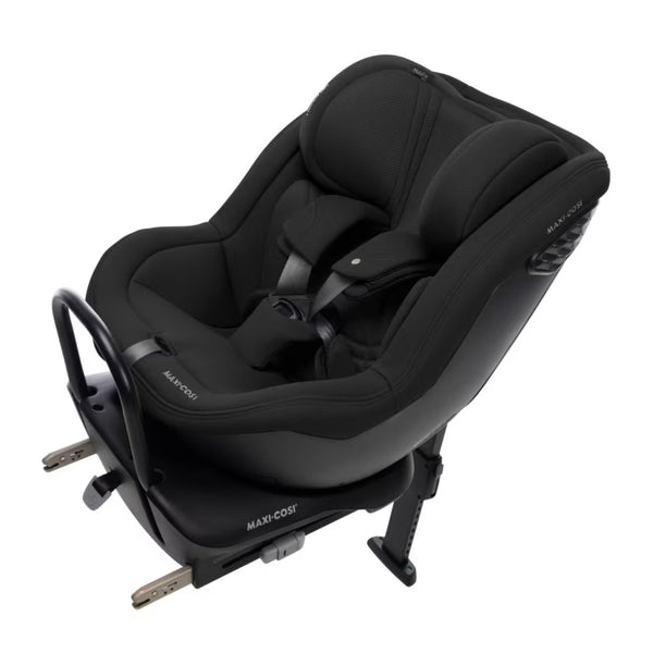 Maxi-Cosi MobiFix Pro i-Size, cadeira auto em contramarcha dos 61 aos 125 cm com Swedish Plus Test, proteção AirProtect®, sistema G-CELL e espaço extensível para as pernas. Authentic Black