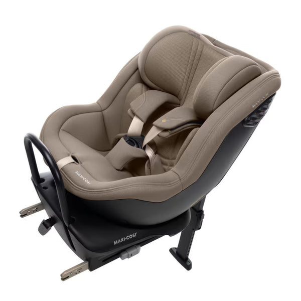 Maxi-Cosi MobiFix Pro i-Size, cadeira auto em contramarcha dos 61 aos 125 cm com Swedish Plus Test, proteção AirProtect®, sistema G-CELL e espaço extensível para as pernas. Authentic Truffle