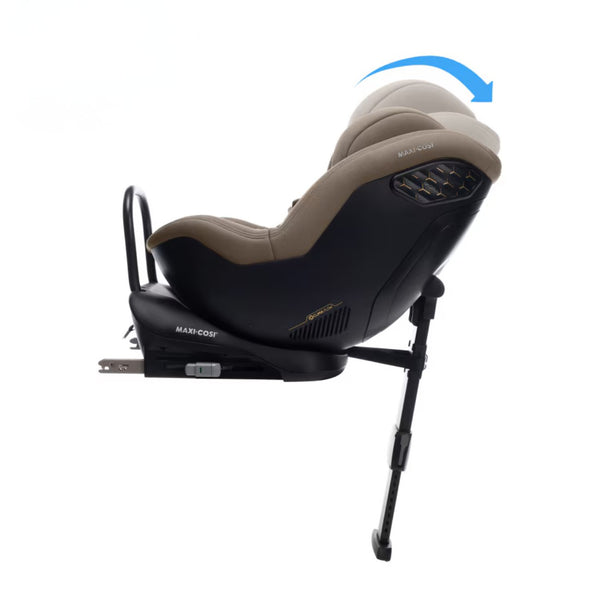 Maxi-Cosi MobiFix Pro i-Size, cadeira auto em contramarcha dos 61 aos 125 cm com Swedish Plus Test, proteção AirProtect®, sistema G-CELL e espaço extensível para as pernas. Authentic Truffle