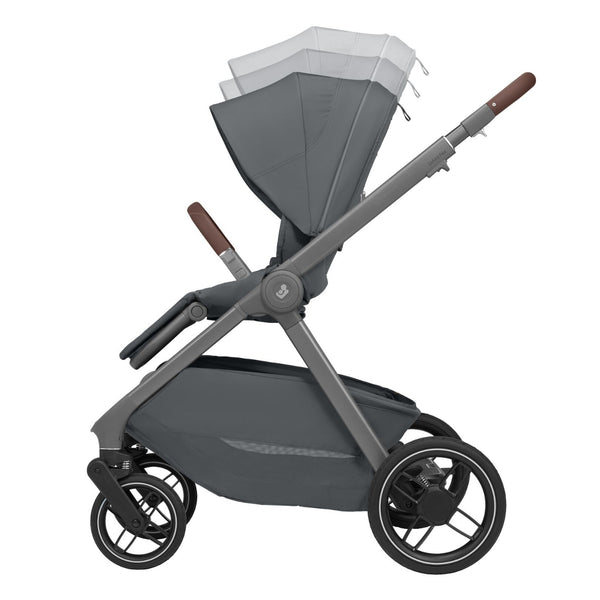 Maxi-Cosi Oxford Flex dos 0 aos 22 kg, com mais de 24 configurações, plataforma integrada e assento totalmente reclinável.
Graphite