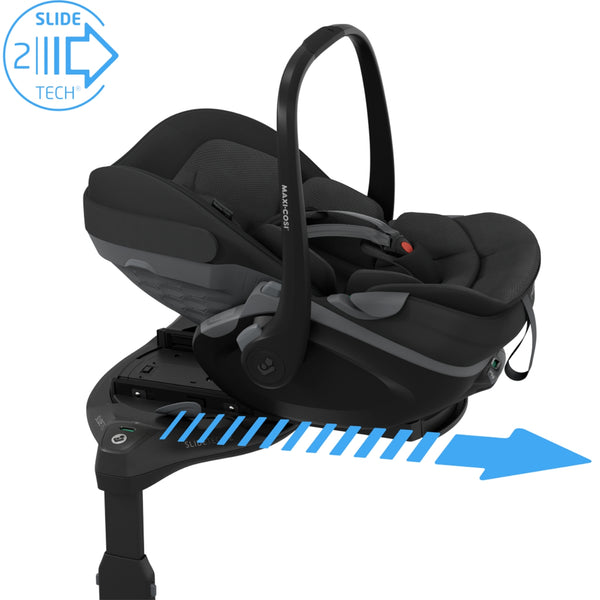 Maxi-Cosi Oxford+ com carrinho, alcofa Sense, Pebble Slide Pro e base FamilyFix Slide Pro para bebé.