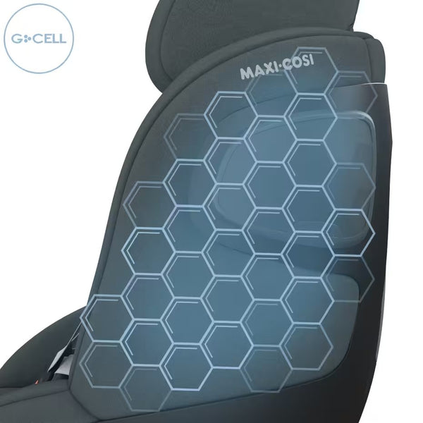 Cadeira auto MAXI-COSI Pearl 360 Pro 2 i-Size com rotação de 360°, tecnologia FlexiSpin, proteção lateral G-CELL, ventilação ClimaFlow e utilização em contra marcha até aos 4 anos. Authentic Graphite