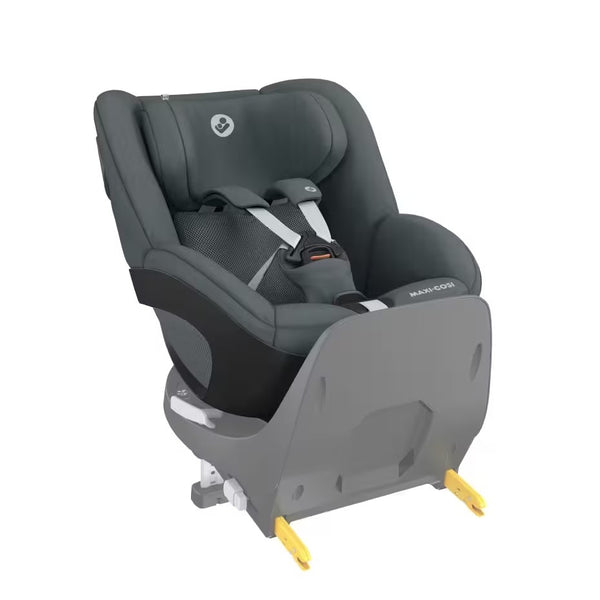 Cadeira auto MAXI-COSI Pearl 360 Pro 2 i-Size com rotação de 360°, tecnologia FlexiSpin, proteção lateral G-CELL, ventilação ClimaFlow e utilização em contra marcha até aos 4 anos. Authentic Graphite