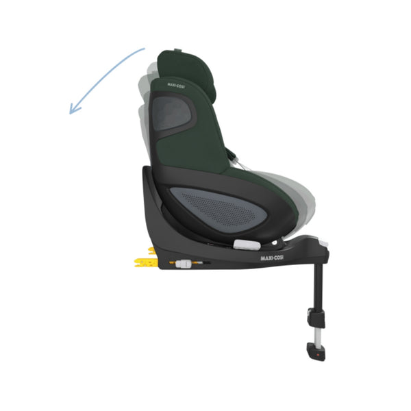 Cadeira auto MAXI-COSI Pearl 360 Pro 2 i-Size com rotação de 360°, tecnologia FlexiSpin, proteção lateral G-CELL, ventilação ClimaFlow e utilização em contra marcha até aos 4 anos. Authentic Green