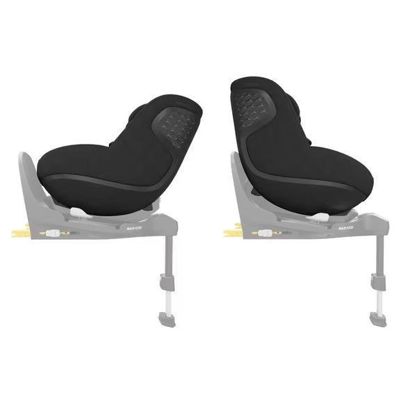 Cadeira auto MAXI-COSI Pearl 360 Pro i-Size com tecnologia SlideTech®, rotação de 360°, proteção lateral G-CELL, ventilação ClimaFlow e tecidos reciclados para crianças dos 61 aos 105 cm. Authentic Black