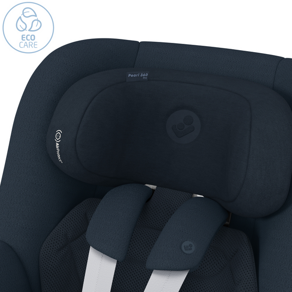Cadeira auto MAXI-COSI Pearl 360 Pro i-Size com tecnologia SlideTech®, rotação de 360°, proteção lateral G-CELL, ventilação ClimaFlow e tecidos reciclados para crianças dos 61 aos 105 cm. Authentic Blue