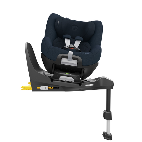 Cadeira auto MAXI-COSI Pearl 360 Pro i-Size com tecnologia SlideTech®, rotação de 360°, proteção lateral G-CELL, ventilação ClimaFlow e tecidos reciclados para crianças dos 61 aos 105 cm. Authentic Blue