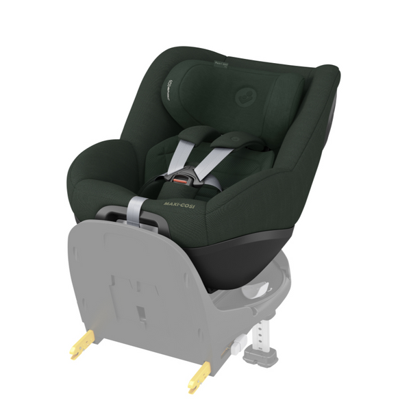 Cadeira auto MAXI-COSI Pearl 360 Pro i-Size com tecnologia SlideTech®, rotação de 360°, proteção lateral G-CELL, ventilação ClimaFlow e tecidos reciclados para crianças dos 61 aos 105 cm. Authentic Green