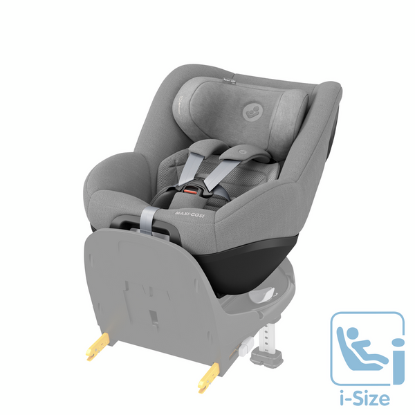 Cadeira auto MAXI-COSI Pearl 360 Pro i-Size com tecnologia SlideTech®, rotação de 360°, proteção lateral G-CELL, ventilação ClimaFlow e tecidos reciclados para crianças dos 61 aos 105 cm. Authentic Grey
