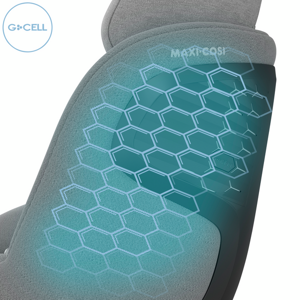 Cadeira auto MAXI-COSI Pearl 360 Pro i-Size com tecnologia SlideTech®, rotação de 360°, proteção lateral G-CELL, ventilação ClimaFlow e tecidos reciclados para crianças dos 61 aos 105 cm. Authentic Grey