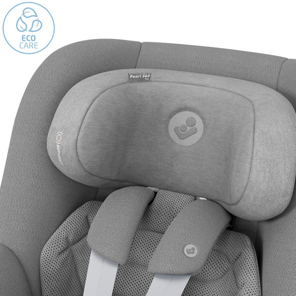 Cadeira auto MAXI-COSI Pearl 360 Pro i-Size com tecnologia SlideTech®, rotação de 360°, proteção lateral G-CELL, ventilação ClimaFlow e tecidos reciclados para crianças dos 61 aos 105 cm. Authentic Grey