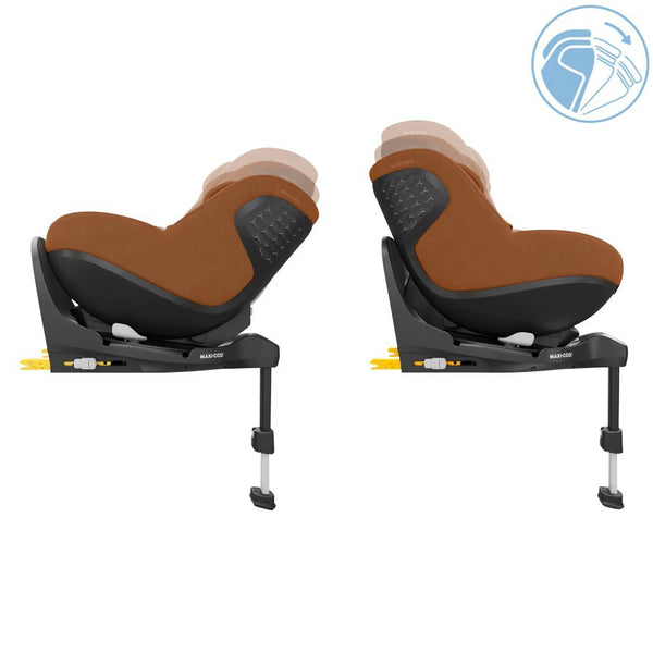 Cadeira auto MAXI-COSI Pearl 360 Pro i-Size com tecnologia SlideTech®, rotação de 360°, proteção lateral G-CELL, ventilação ClimaFlow e tecidos reciclados para crianças dos 61 aos 105 cm. Authentic Terra
