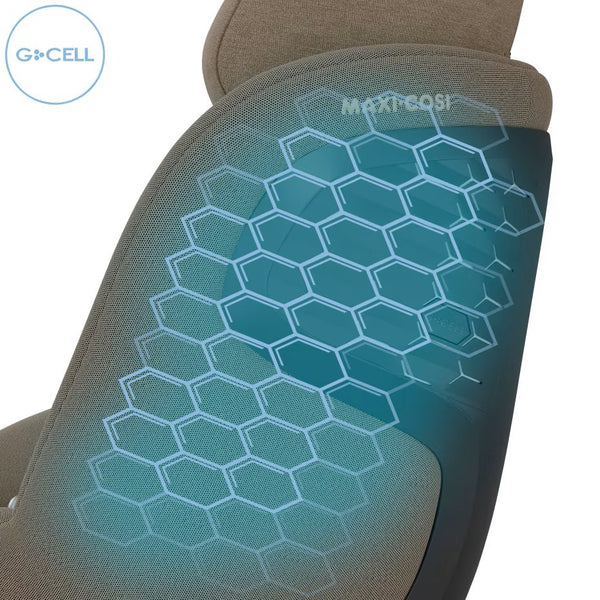 Cadeira auto MAXI-COSI Pearl 360 Pro i-Size com tecnologia SlideTech®, rotação de 360°, proteção lateral G-CELL, ventilação ClimaFlow e tecidos reciclados para crianças dos 61 aos 105 cm. Authentic Truffle