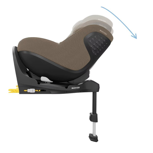 Cadeira auto MAXI-COSI Pearl 360 Pro i-Size com tecnologia SlideTech®, rotação de 360°, proteção lateral G-CELL, ventilação ClimaFlow e tecidos reciclados para crianças dos 61 aos 105 cm. Authentic Truffle